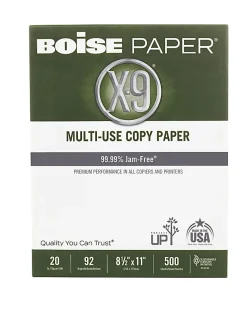 Boise® X-9® Multi-Use Printer & Copy Paper, 10 Reams, White, Letter (8.5