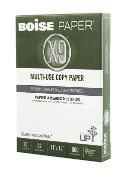Boise® X-9® Multi-Use Printer & Copy Paper, 5 Reams, White, Ledger (11