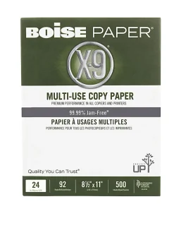 Boise® X-9® Multi-Use Printer & Copy Paper, 10 Reams, White, Letter (8.5