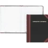 Boorum & Pease Boorum Laboratory Record Notebook, 8 1/8" x 10 3/8", 150 Sheets, Black Fabrihide