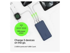 BoostCharge 15W, Power Bank 10K, Blue