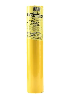 Borden & Riley Sun-Glo Thumbnail Sketch Paper Roll, 12" x 150', 7 Lb, Canary