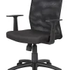 Boss Budget Mesh Task Chair With T-Arms, Black