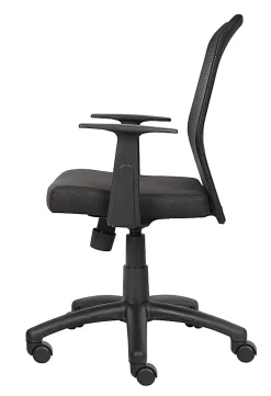 Boss Budget Mesh Task Chair With T-Arms, Black