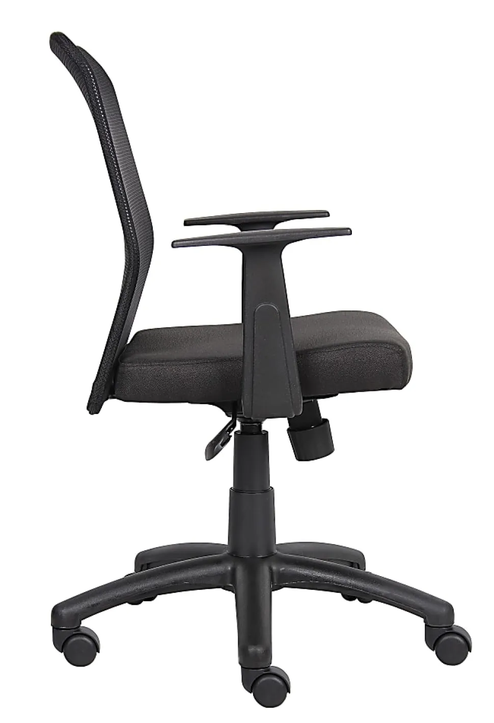 Boss Budget Mesh Task Chair With T-Arms, Black