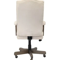 Boss Button-Tufted Ergonomic High-Back Chair, Champagne Velvet