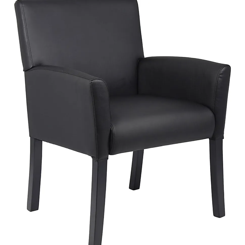 Boss Office Products Box-Arm Chair, Black