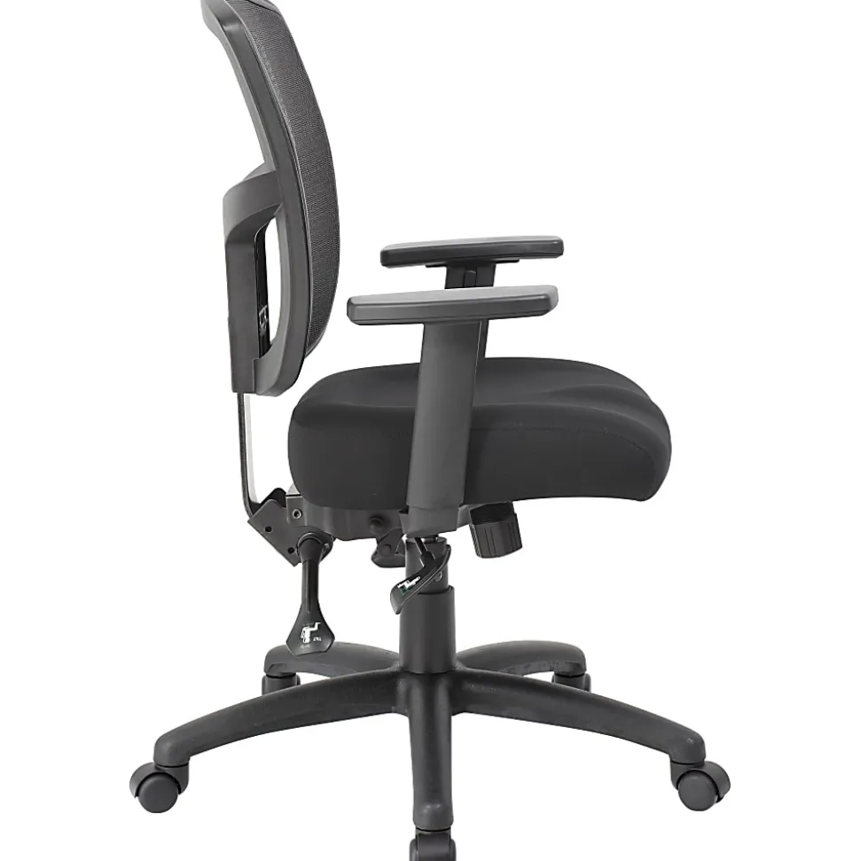 Boss Office Products Contract Mesh Mid-Back Task Chair, Black