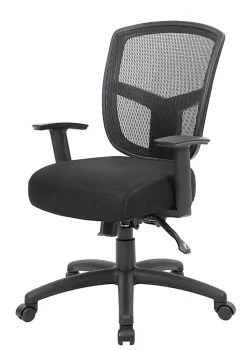 Boss Office Products Contract Mesh Mid-Back Task Chair, Black