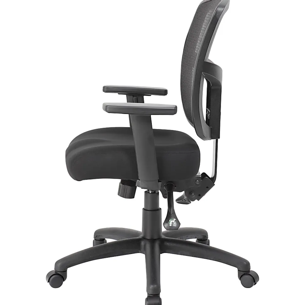 Boss Office Products Contract Mesh Mid-Back Task Chair, Black