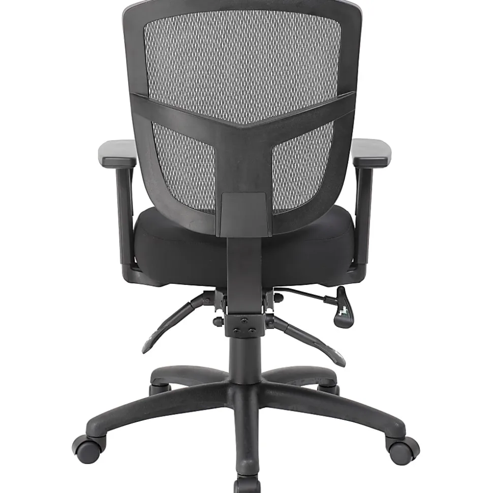Boss Office Products Contract Mesh Mid-Back Task Chair, Black
