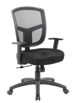 Boss Office Products Contract Mesh High-Back Task Chair, Black