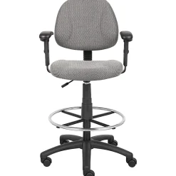 Boss Office Products Drafting Stool, Gray