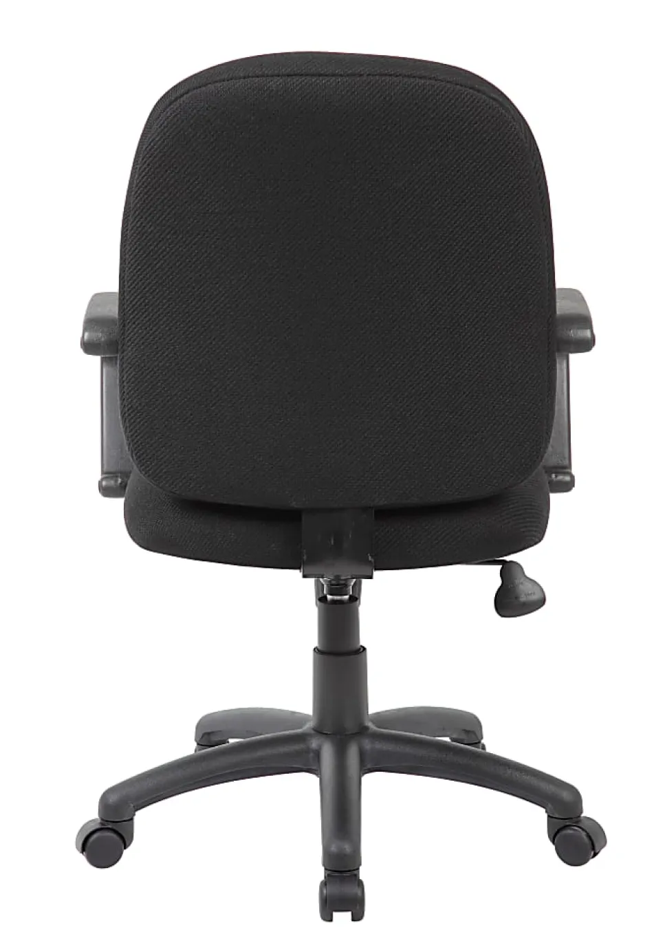 Boss Office Products Ergonomic Budget Tweed Mid-Back Task Chair, Black