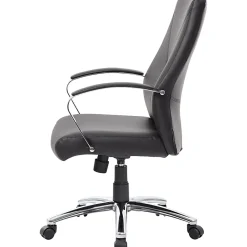 Boss Office Products Ergonomic High-Back Chair, Black