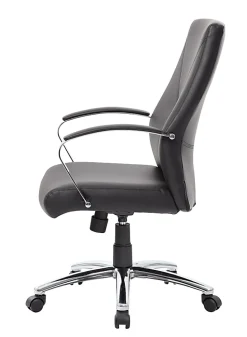 Boss Office Products Ergonomic High-Back Chair, Black