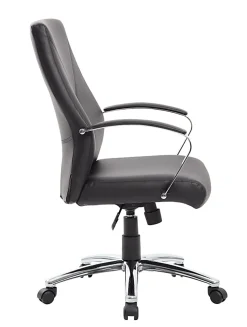 Boss Office Products Ergonomic High-Back Chair, Black