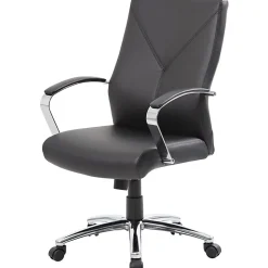 Boss Office Products Ergonomic High-Back Chair, Black