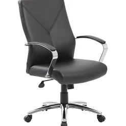 Boss Office Products Ergonomic High-Back Chair, Black