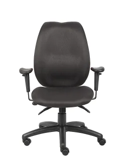 Boss Office Products Ergonomic Fabric High-Back Task Chair, Black