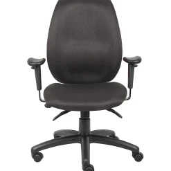 Boss Office Products Ergonomic Fabric High-Back Task Chair, Black
