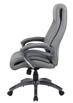 Boss Office Products Ergonomic High-Back Chair, Gray/Gun Metal