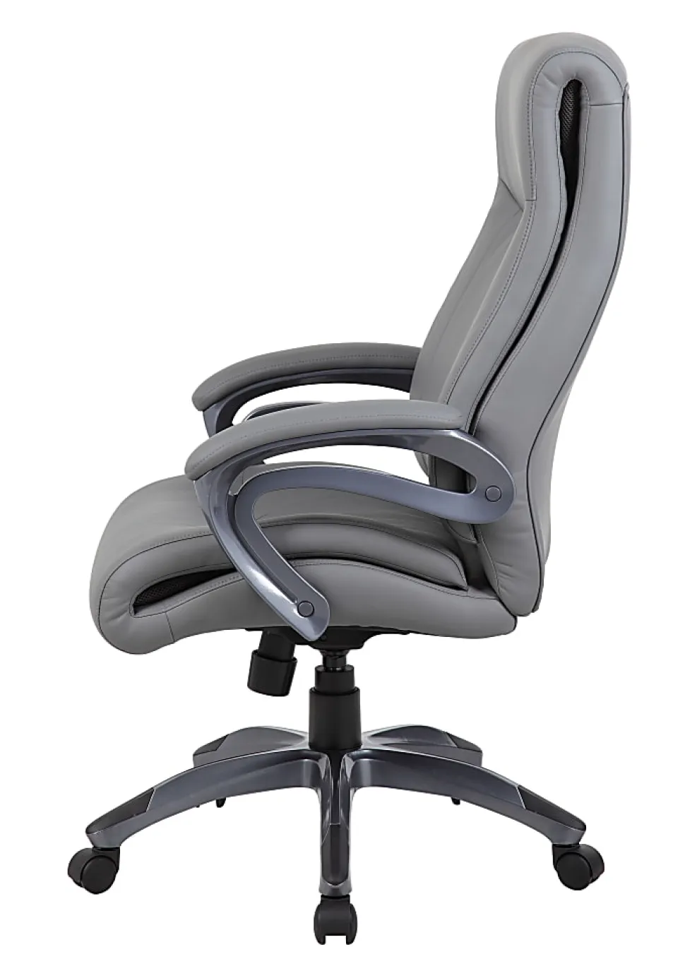 Boss Office Products Ergonomic High-Back Chair, Gray/Gun Metal