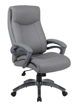 Boss Office Products Ergonomic High-Back Chair, Gray/Gun Metal