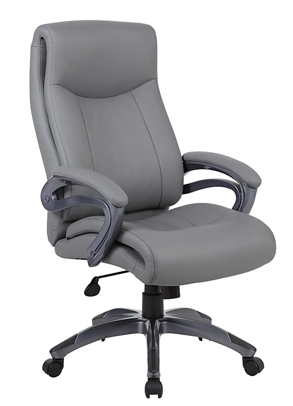 Boss Office Products Ergonomic High-Back Chair, Gray/Gun Metal
