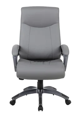 Boss Office Products Ergonomic High-Back Chair, Gray/Gun Metal