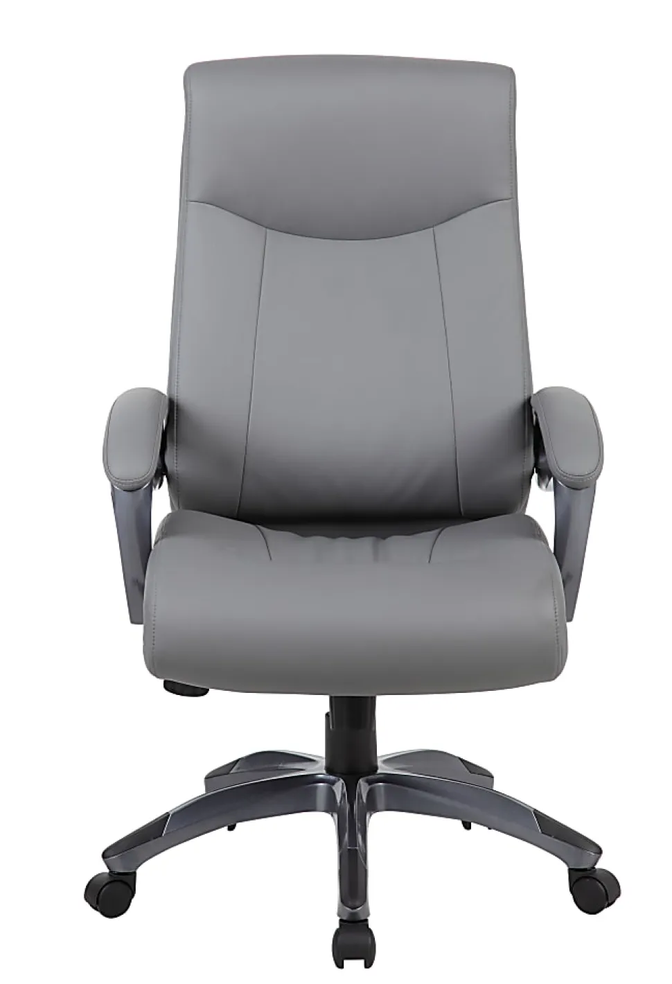 Boss Office Products Ergonomic High-Back Chair, Gray/Gun Metal