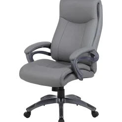 Boss Office Products Ergonomic High-Back Chair, Gray/Gun Metal