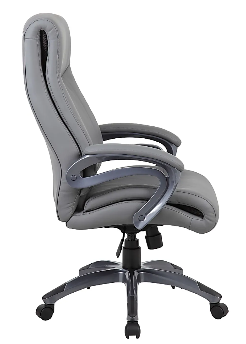 Boss Office Products Ergonomic High-Back Chair, Gray/Gun Metal