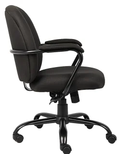 Boss Office Products Heavy-Duty Mid-Back Task Chair, Black