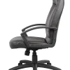 Boss Office Products High-Back Ergonomic Leather Manager's Chair, Black