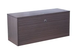 Boss Office Products Holland Series Executive U-Shape Desk With File Storage, Pedestal And Hutch, Driftwood