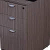 Boss Office Products Holland Series 71"W Executive L-Shaped Corner Desk With 2 File Storage Pedestals, Driftwood