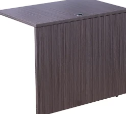 Boss Office Products Holland Series 71"W Executive L-Shaped Corner Desk With File Storage Pedestal, Mahogany