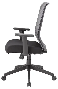 Boss Office Products Horizontal Mesh Back Task Chair, Gray/Black