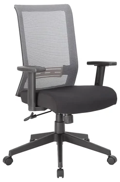 Boss Office Products Horizontal Mesh Back Task Chair, Gray/Black