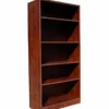 Boss Office Products 66”H 5-Shelf Bookcase, Mahogany