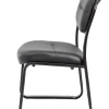 Boss Office Products LeatherPlus™ Bonded Leather Guest Chair, Black