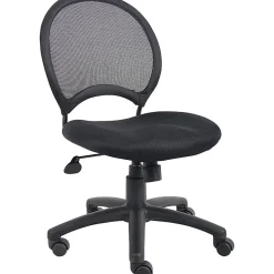Boss Office Products Mesh Armless Task Chair, Black