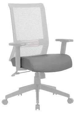 Boss Office Products Mesh-Back 3-Paddle Task Chair, Black/Gray