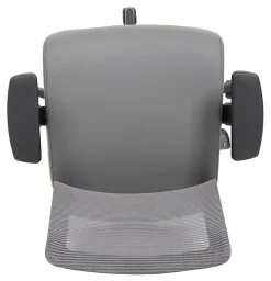 Boss Office Products Mesh-Back 3-Paddle Task Chair, Black/Gray
