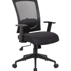 Boss Office Products Mesh-Back Task Chair, Black