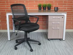 Boss Office Products Mesh Task Chair With Loop Arms, 37