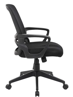 Boss Office Products Mesh Task Chair With Loop Arms, 37