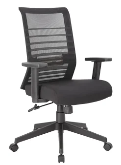 Boss Office Products Mesh Task Chair With T-Arms, Black