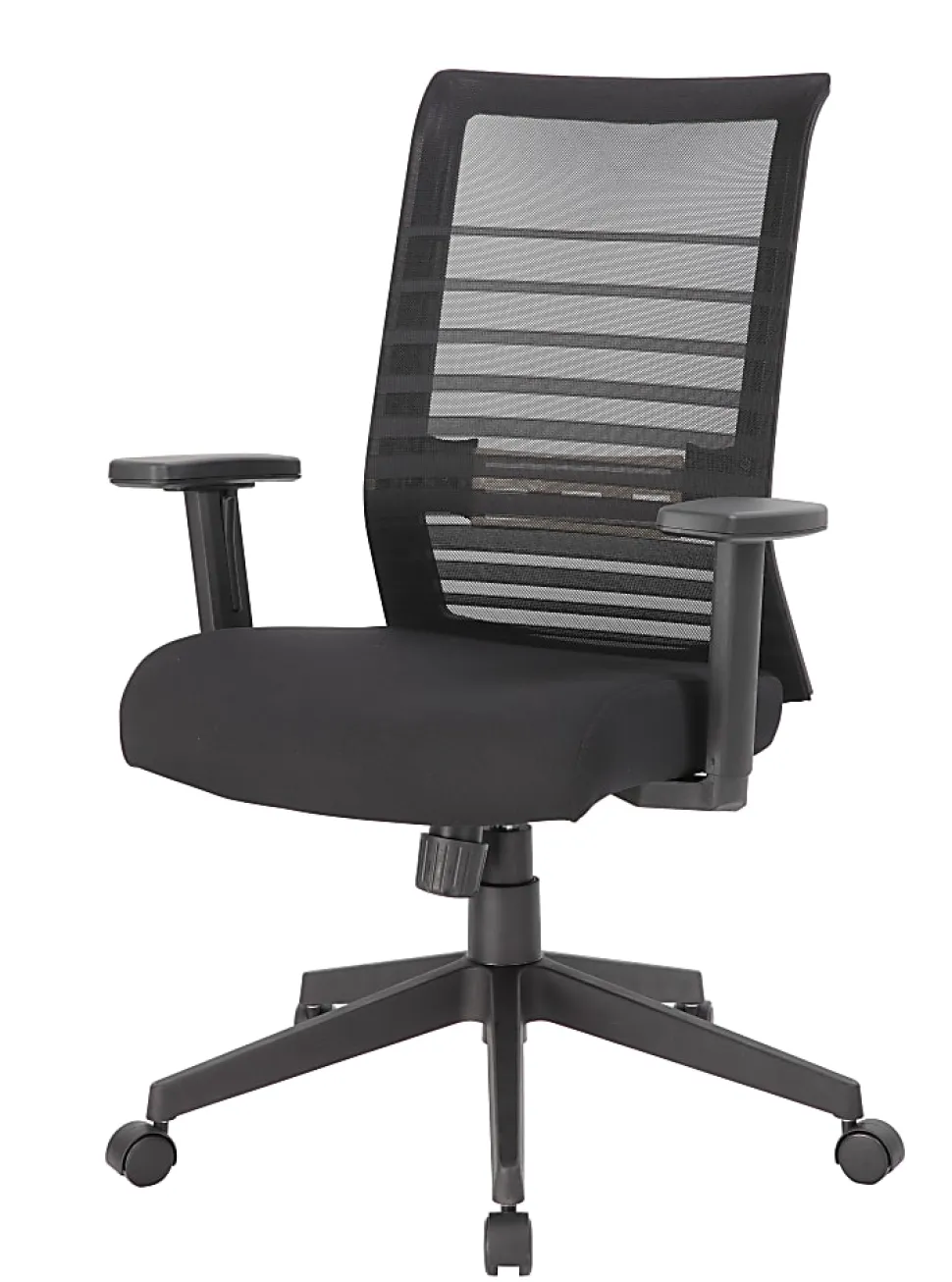 Boss Office Products Mesh Task Chair With T-Arms, Black